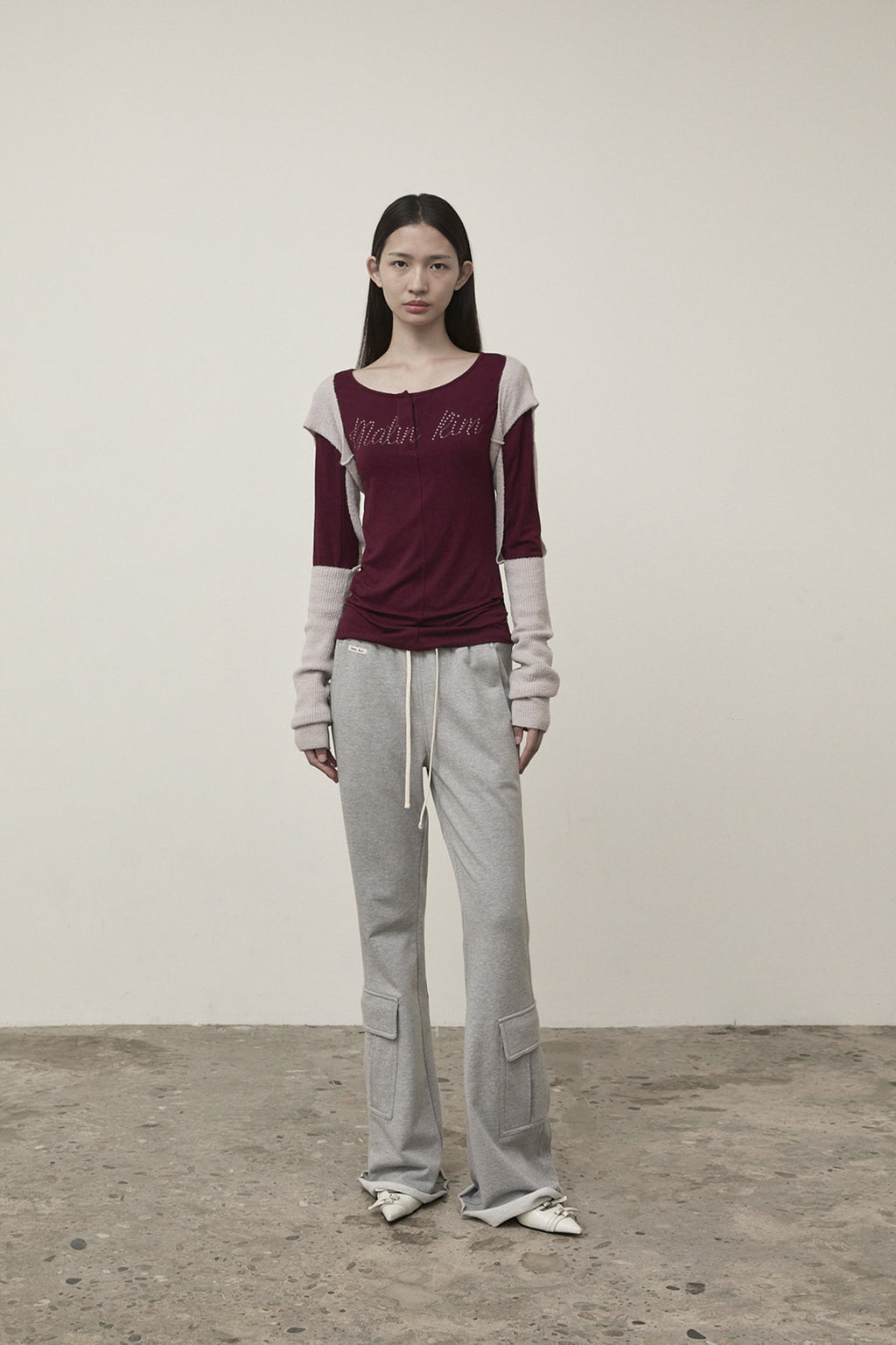 Matin Kim - Bolero Knit Muffler (Light Beige) product image 8 | TRAB K-Fashion Australia