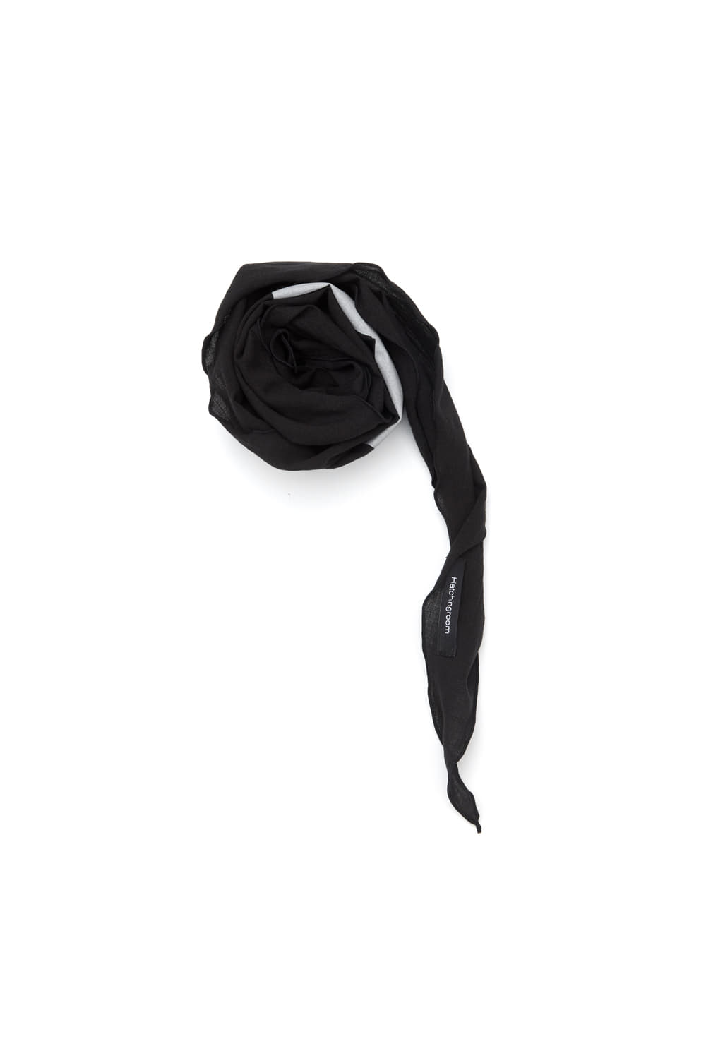 Hatchingroom - Tabber Modern Goth Diamond Slogan Scarf (Black) product image 7 | TRAB K-Fashion Australia