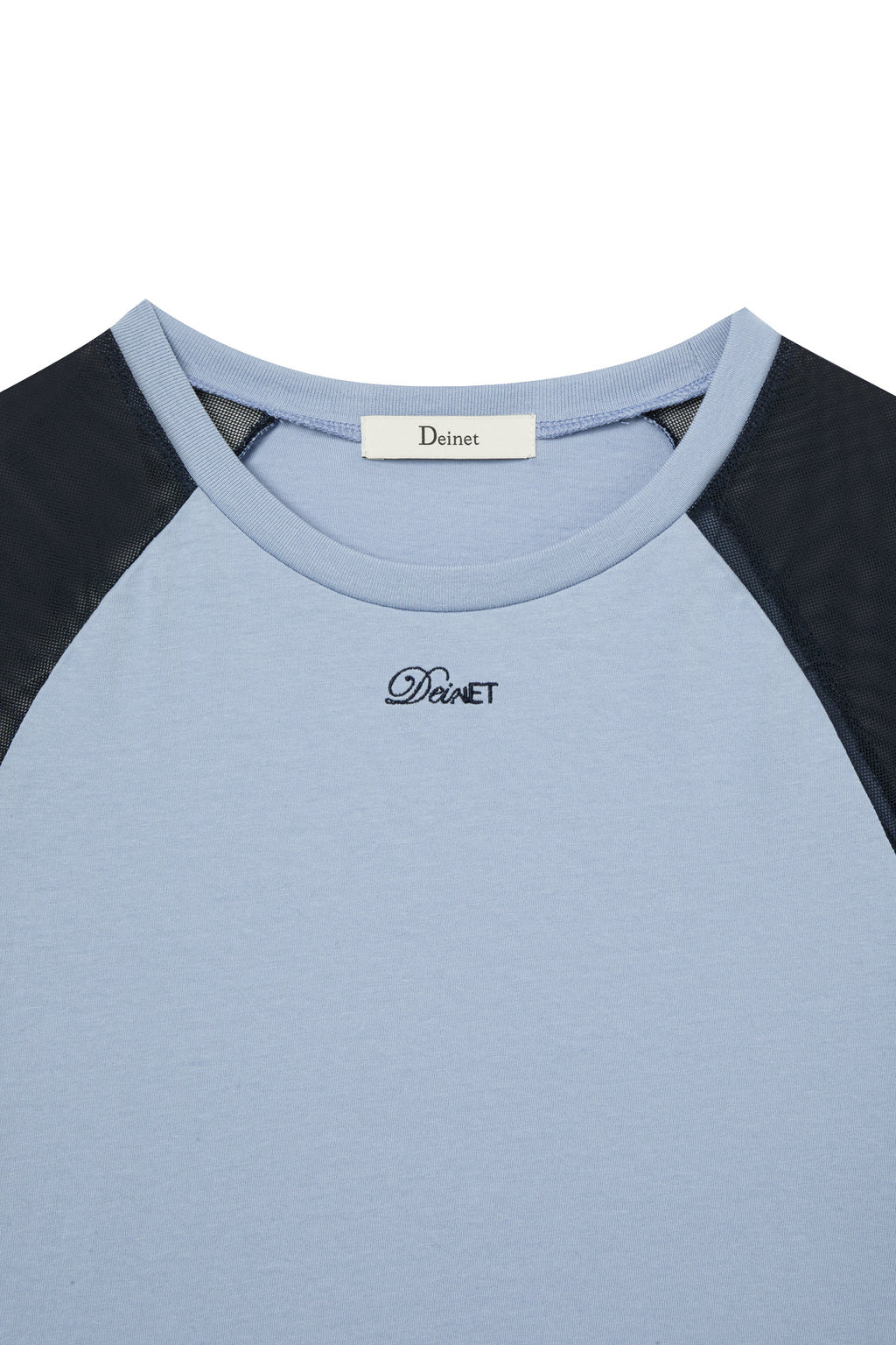 Deinet - Mesh Contrast Raglan T-Shirt (Blue) product image 3 | TRAB K-Fashion Australia