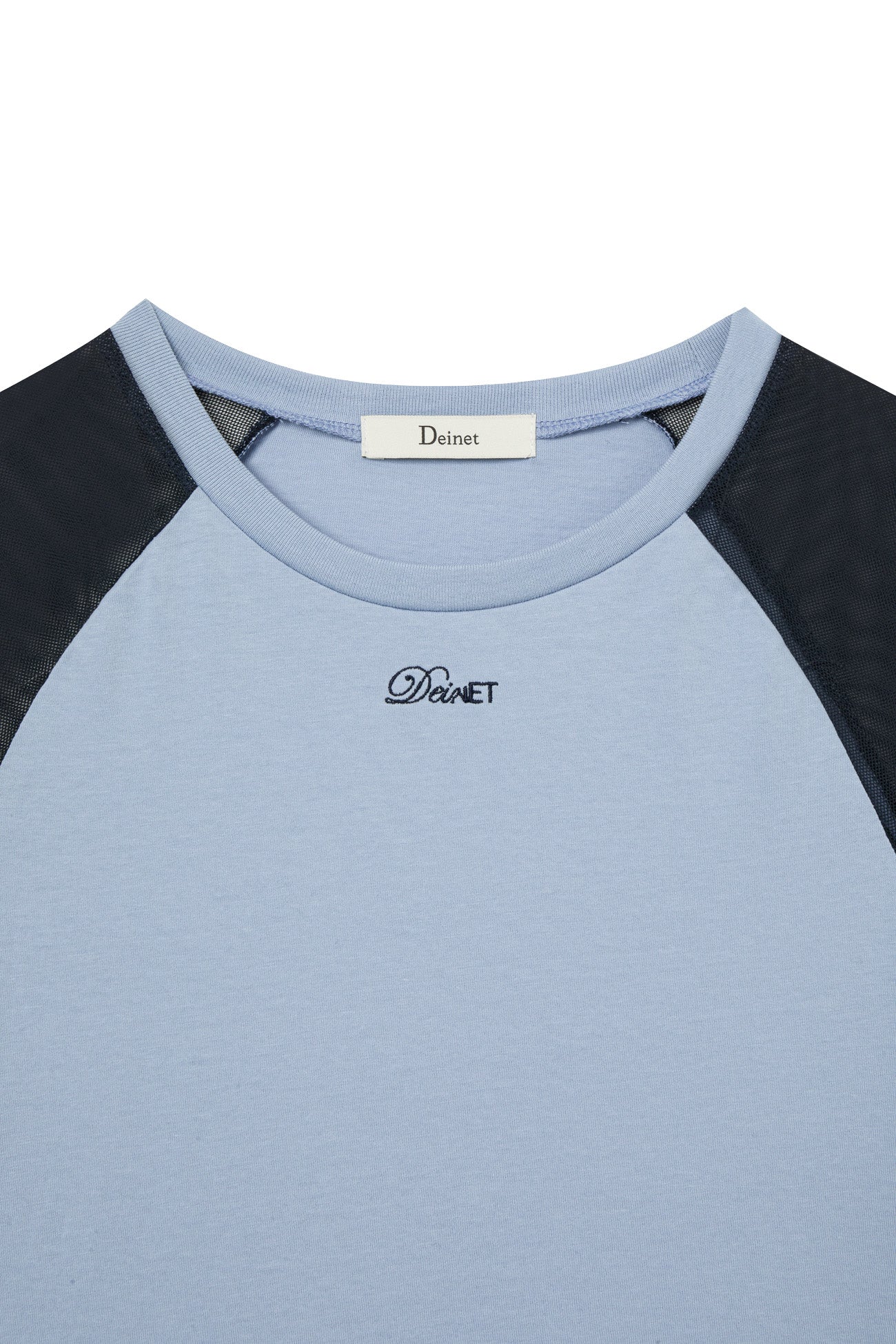 Deinet - Mesh Contrast Raglan T-Shirt (Blue) product image 3 | TRAB K-Fashion Australia