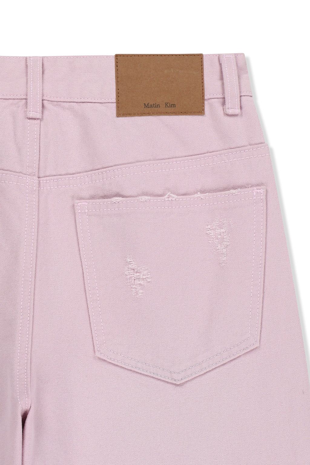 Matin Kim - Destroyed Color Dyeing Denim Pants (Pink) product image 5 | TRAB K-Fashion Australia