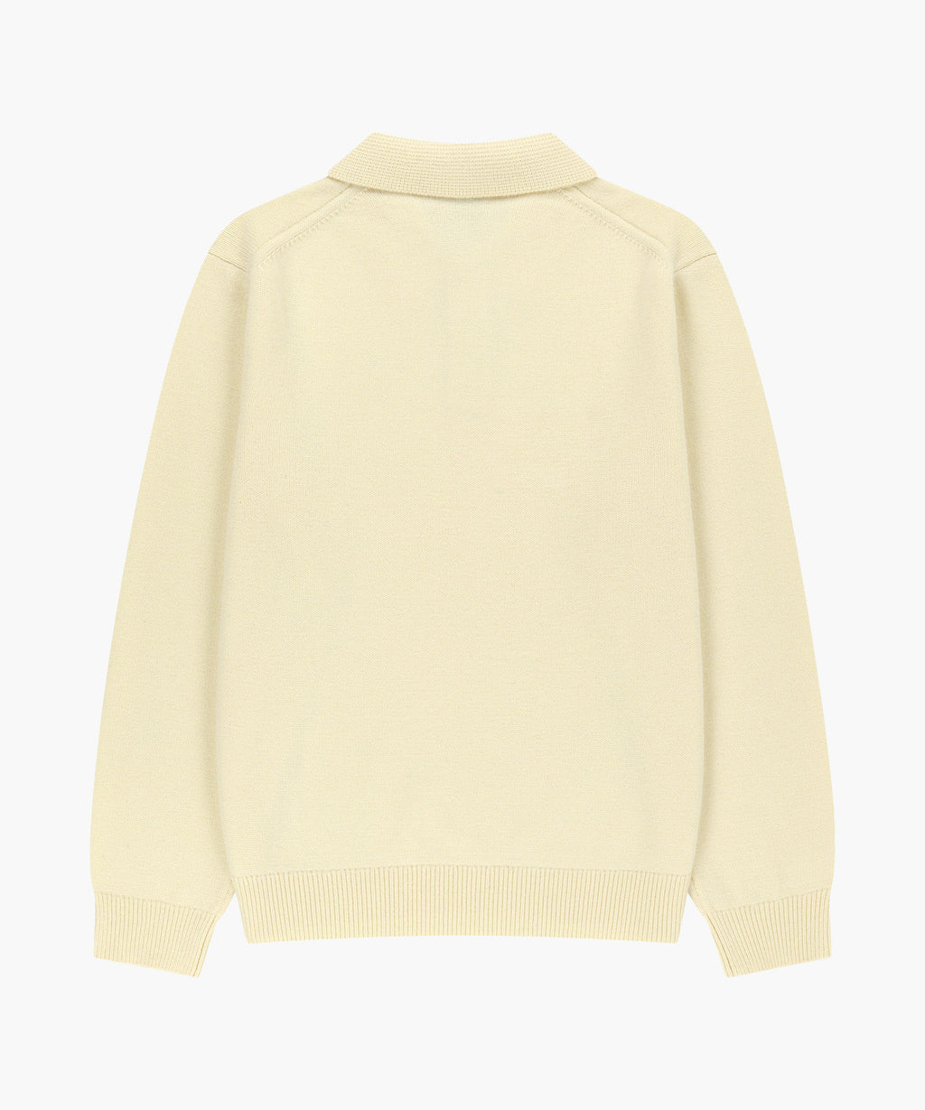 Marithe & Francois Girbaud - Small Classic Logo Collar Knit (Ivory) product image 6 | TRAB K-Fashion Australia