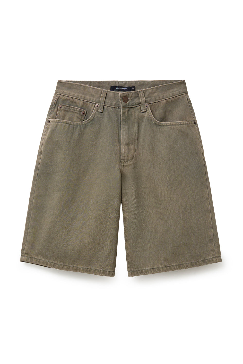 Hatchingroom - Bleached Shorts (Olive) product image 1 | TRAB K-Fashion Australia