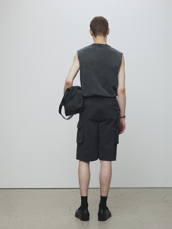 Tonywack - Garment-Dyed Patch Pocket Sleeveless (Faded Black) product image 3 | TRAB K-Fashion Australia
