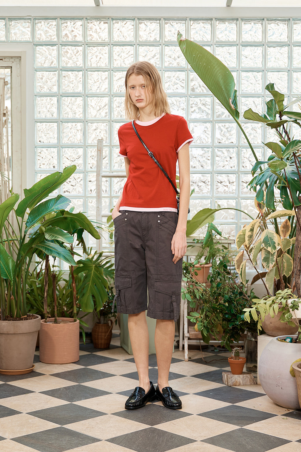 Matin Kim - Color Point Layered Top (Red) product image 8 | TRAB K-Fashion Australia