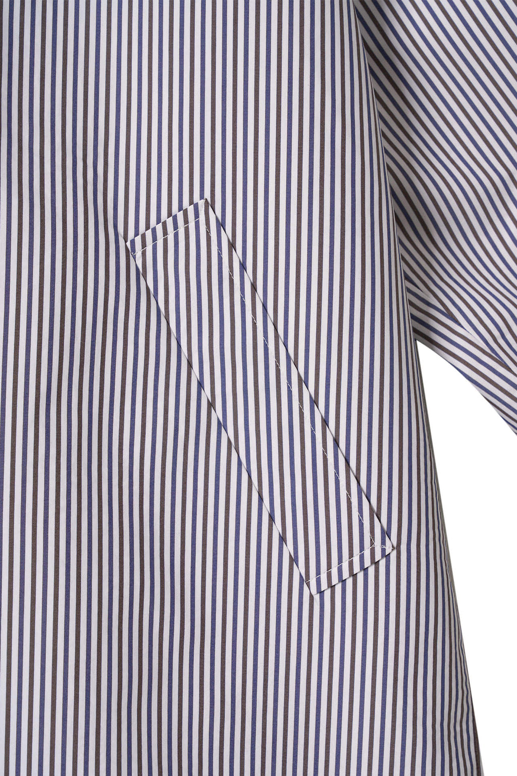 STU - Raglan Stripe Poplin Coat (White) product image 18 | TRAB K-Fashion Australia
