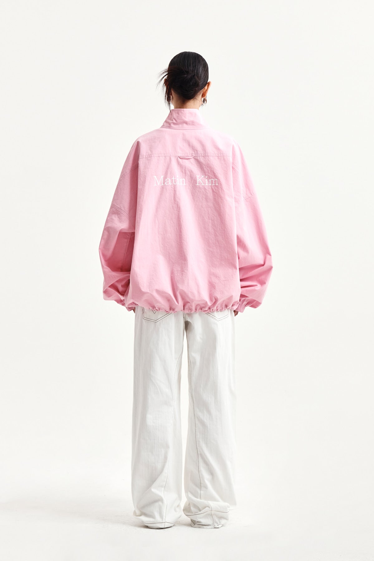 Matin Kim - Back Logo High Neck Jumper (Pink) product image 8 | TRAB K-Fashion Australia