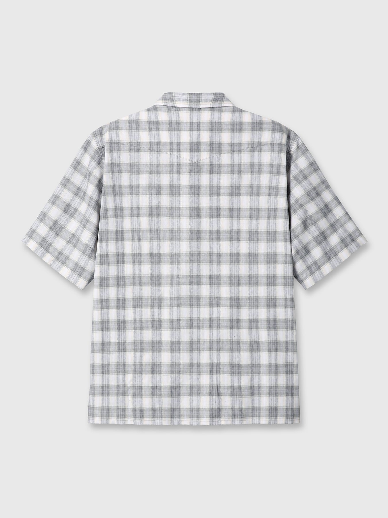Tonywack - Raw-Cut Western Check Shirt (Pale Grey/Ecru) product image 8 | TRAB K-Fashion Australia
