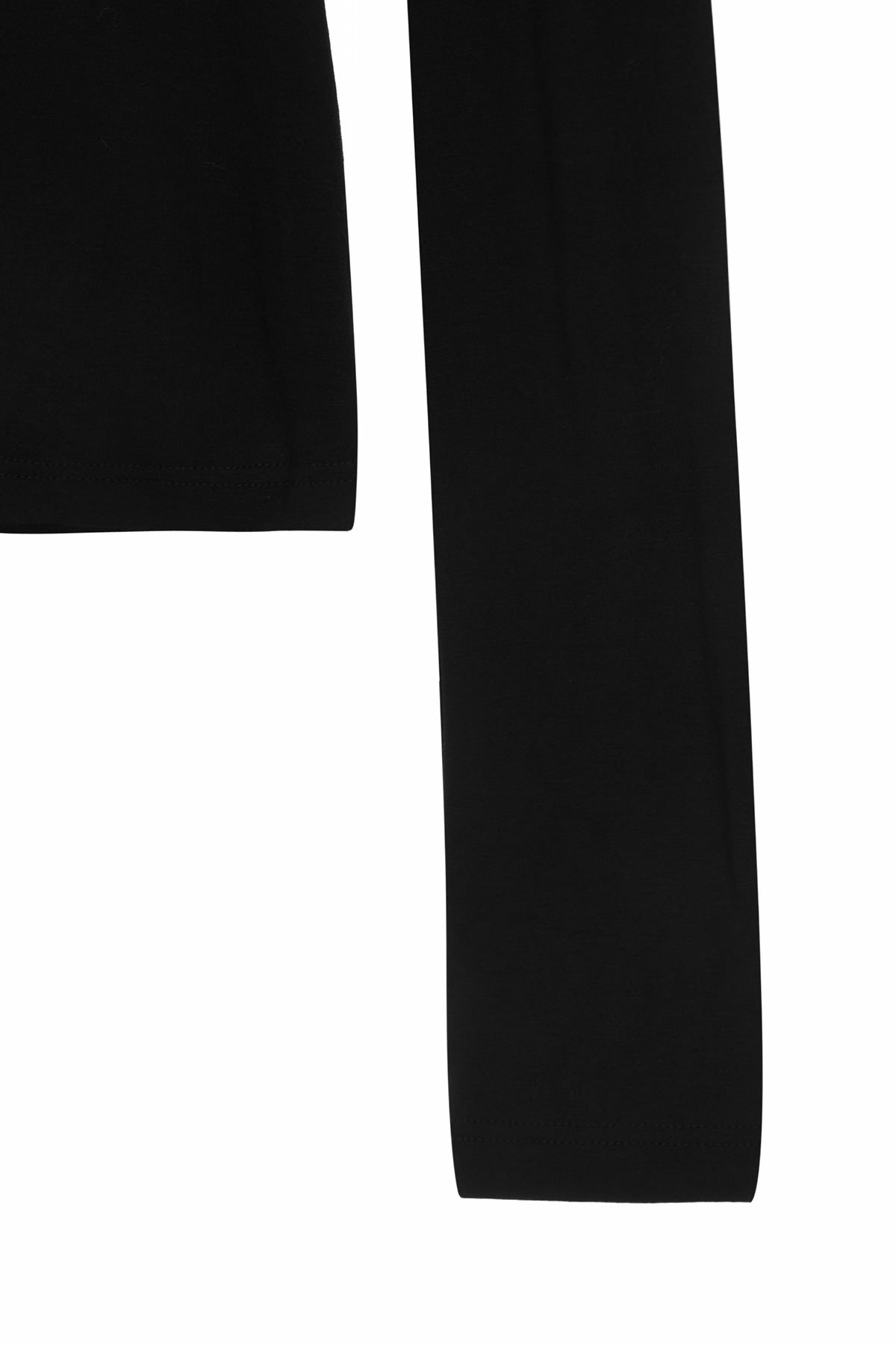 Matin Kim - Rib Layered Half Neck Long Sleeve Top (Black) product image 4 | TRAB K-Fashion Australia