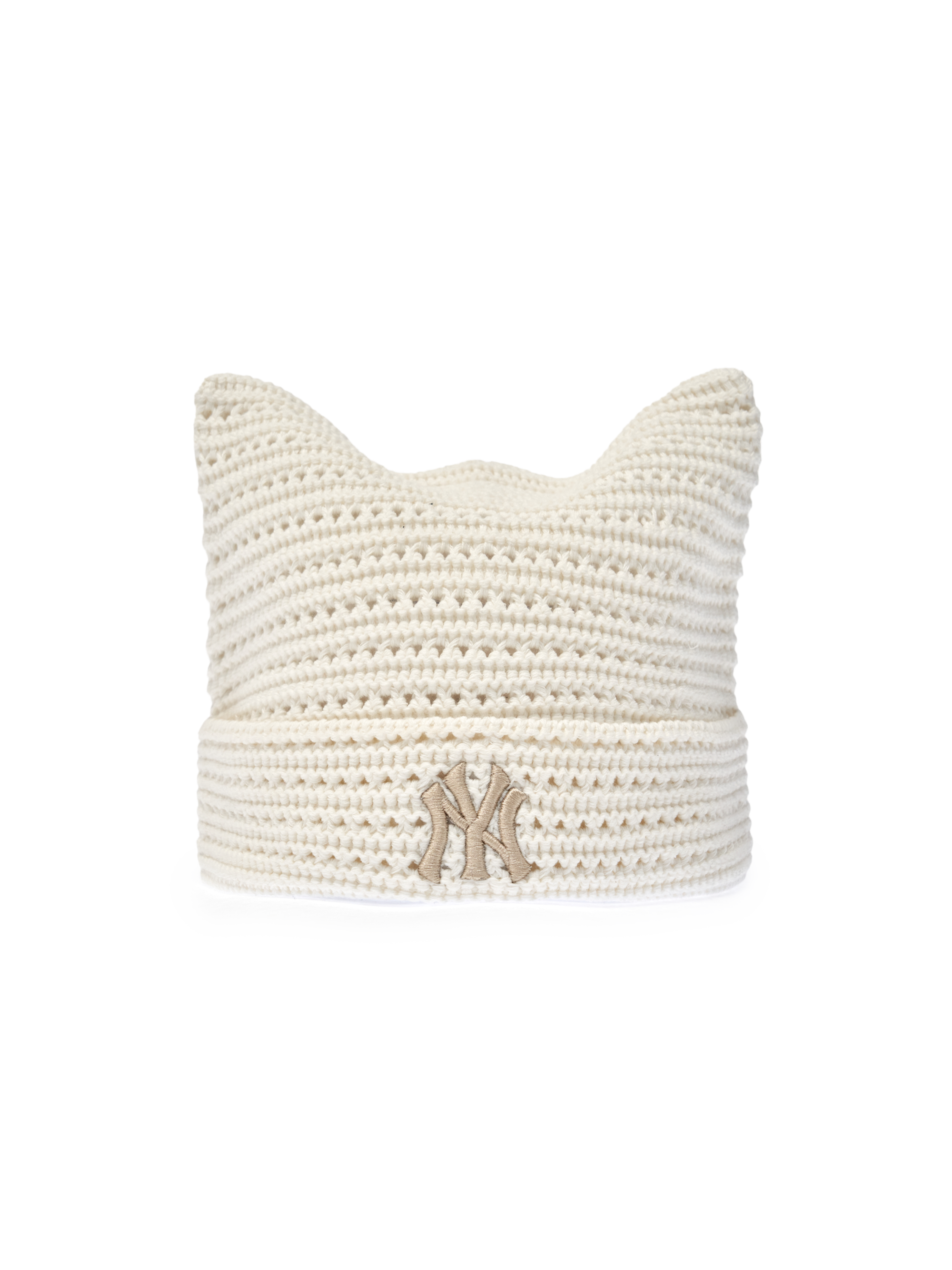 MLB Korea - MLB Summer Crochet Meow Beanie New York Yankees (Cream) product image 2 | TRAB K-Fashion Australia
