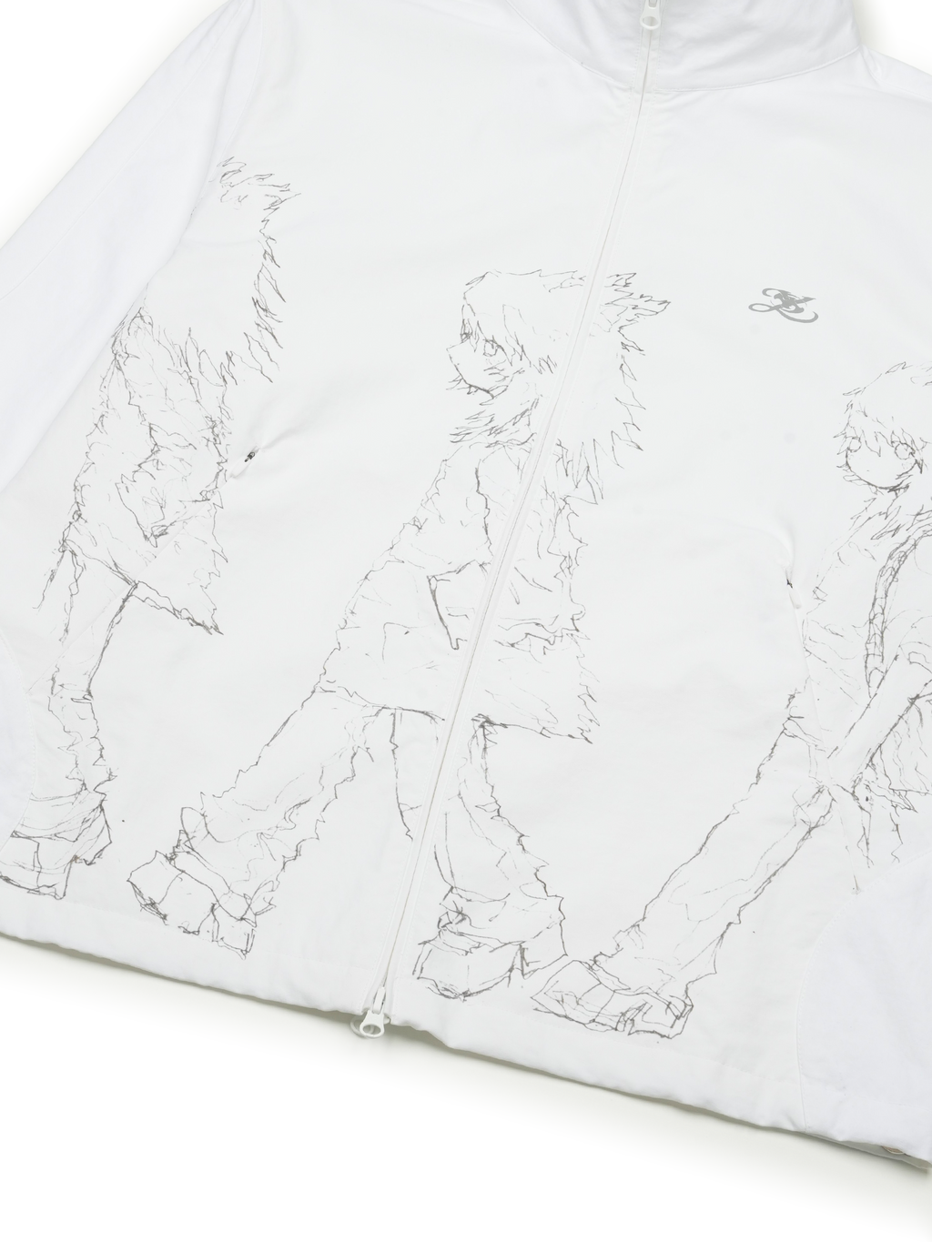 San San Gear - San San X Yuminha Jacket (White) product image 4 | TRAB K-Fashion Australia