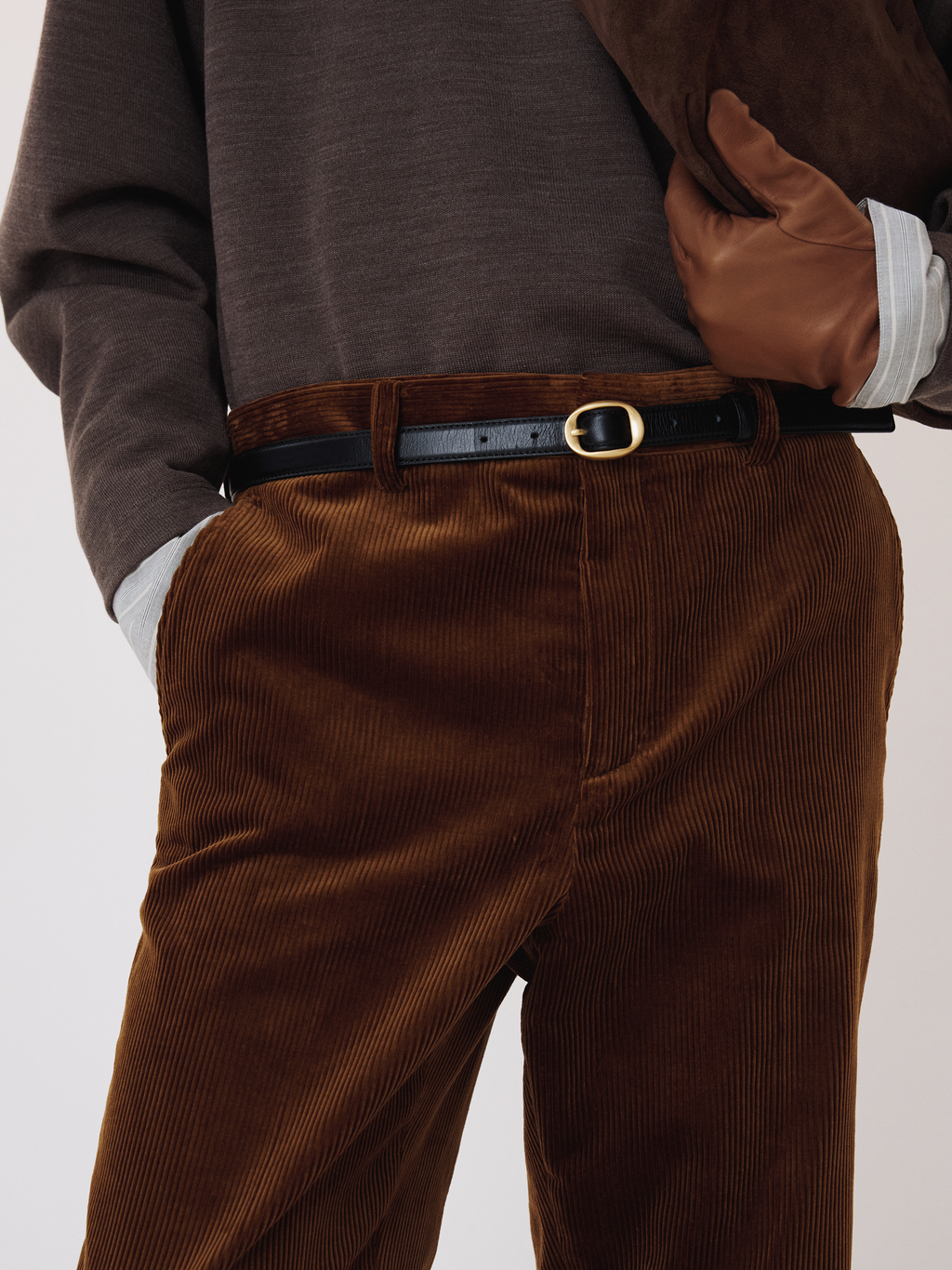 Recto - Corduroy Flare Pants (Tobacco) product image 4 | TRAB K-Fashion Australia