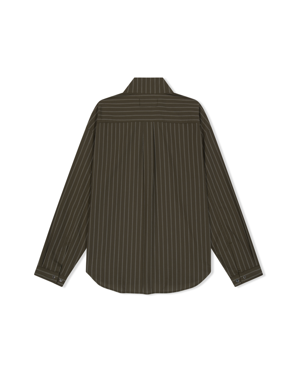 yeseyesee - Hi Neck Two Way Zip Up Shirt (Brown) product image 2 | TRAB K-Fashion Australia