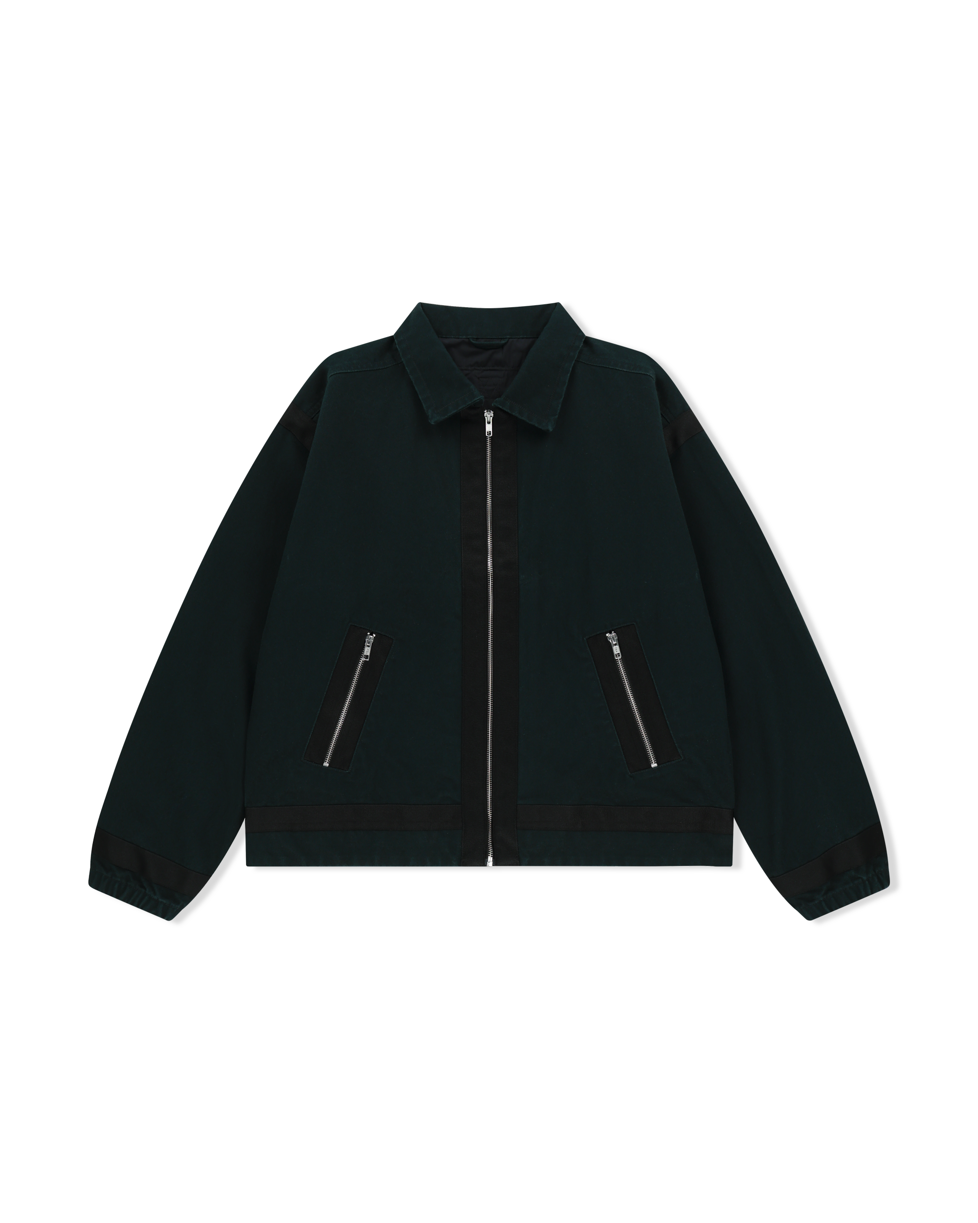 yeseyesee - Tape Detail Canvas Jacket (Black) product image 1 | TRAB K-Fashion Australia