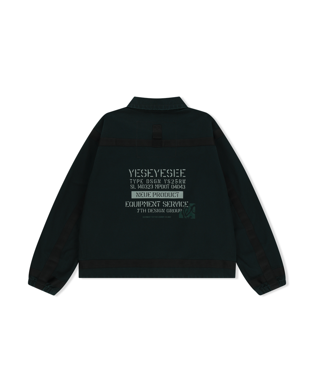 yeseyesee - Tape Detail Canvas Jacket (Black) product image 2 | TRAB K-Fashion Australia