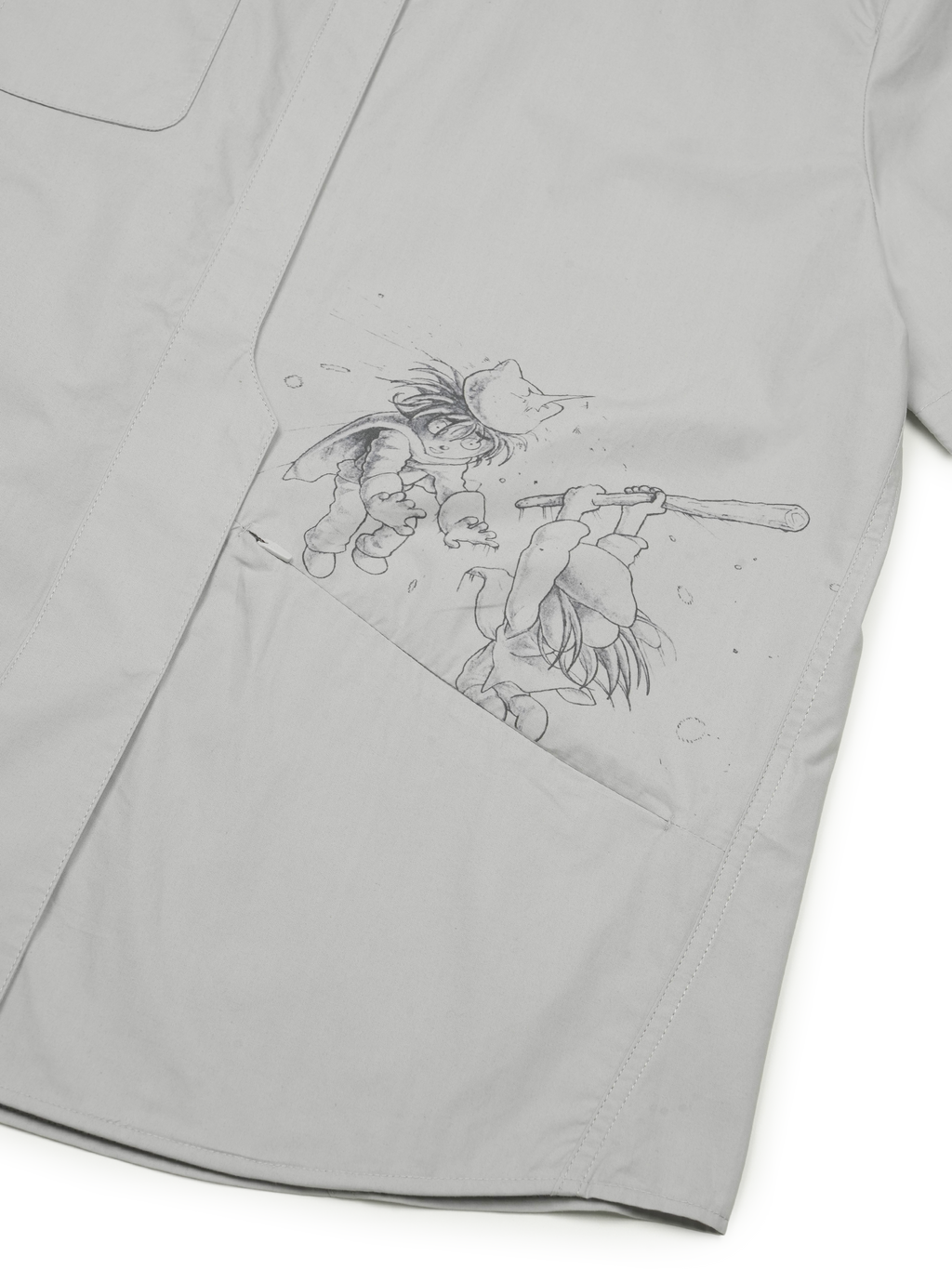 San San Gear - San San X Yuminha Shirt (Light Grey) product image 4 | TRAB K-Fashion Australia