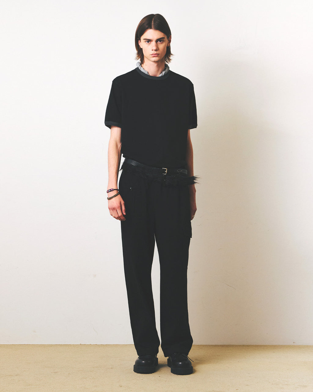 Eastlogue - 11 Ringer T-shirts (Charcoal & Black) product image 1 | TRAB K-Fashion Australia