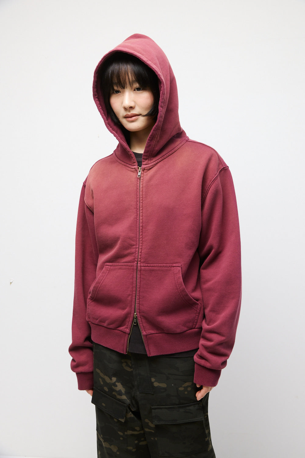 Hatchingroom - VTG Hoodie (Bleached Dark Red) product image 6 | TRAB K-Fashion Australia