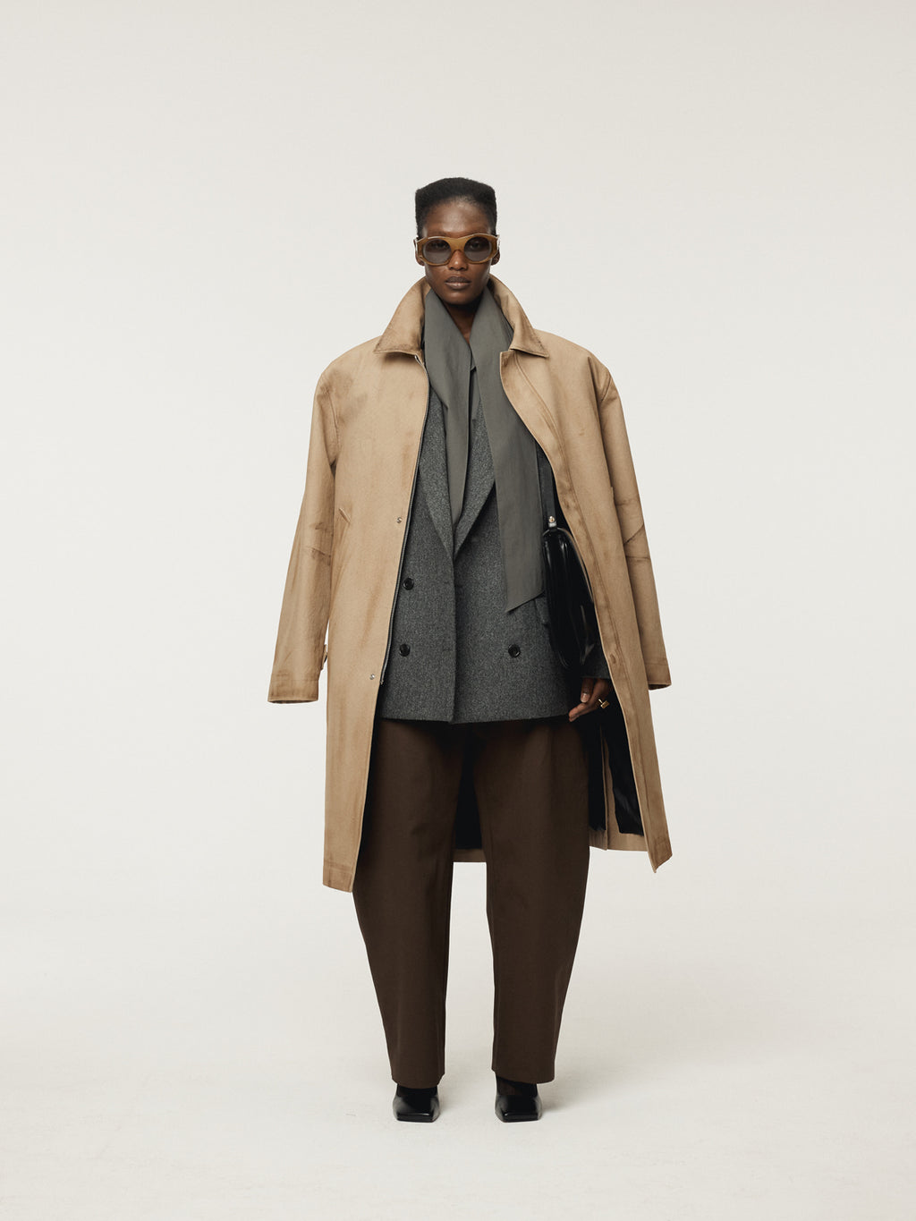 Recto - Vintage Effect Cotton Coat (Desert) product image 2 | TRAB K-Fashion Australia