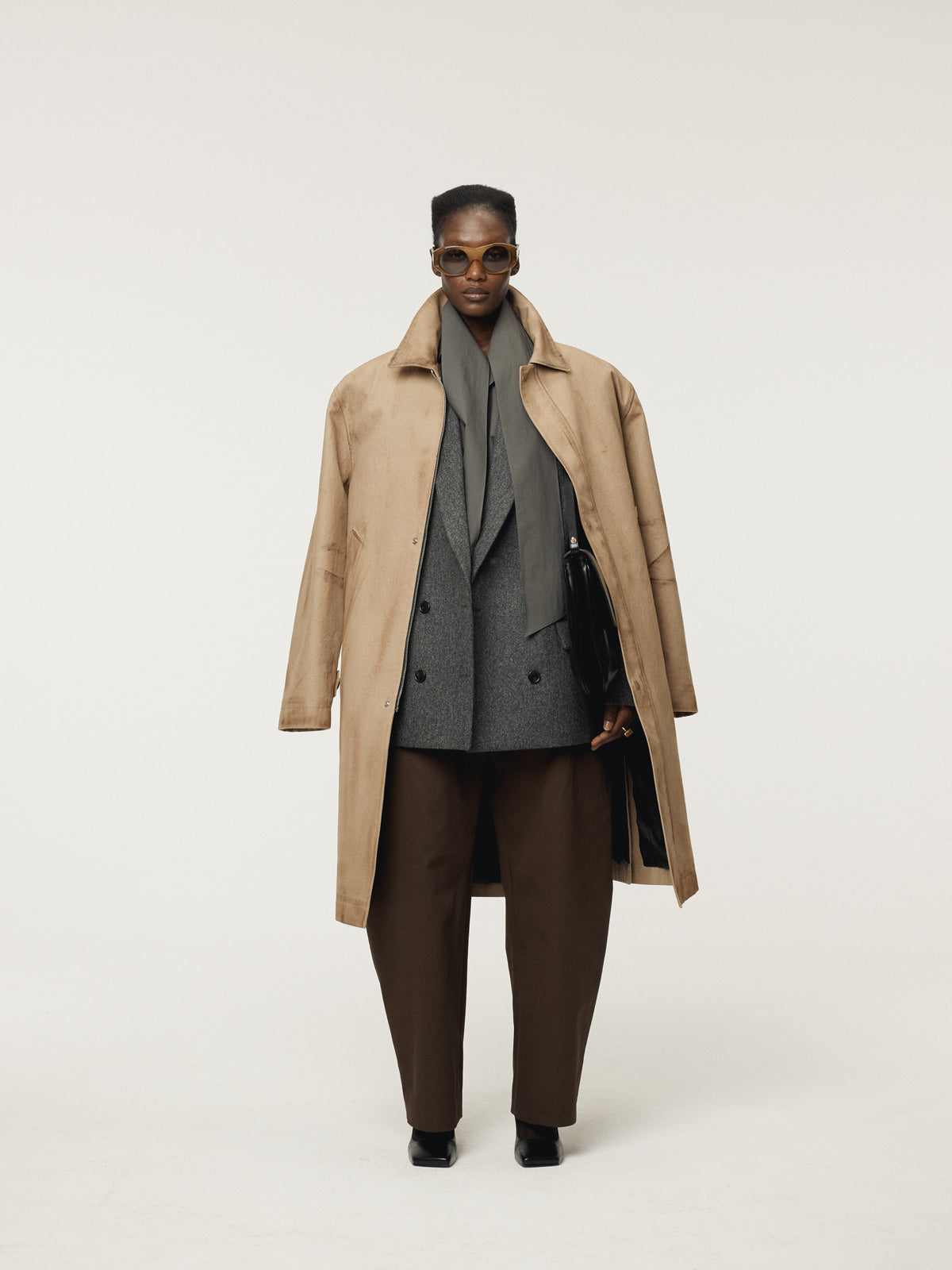 Recto - Vintage Effect Cotton Coat (Desert) product image 2 | TRAB K-Fashion Australia