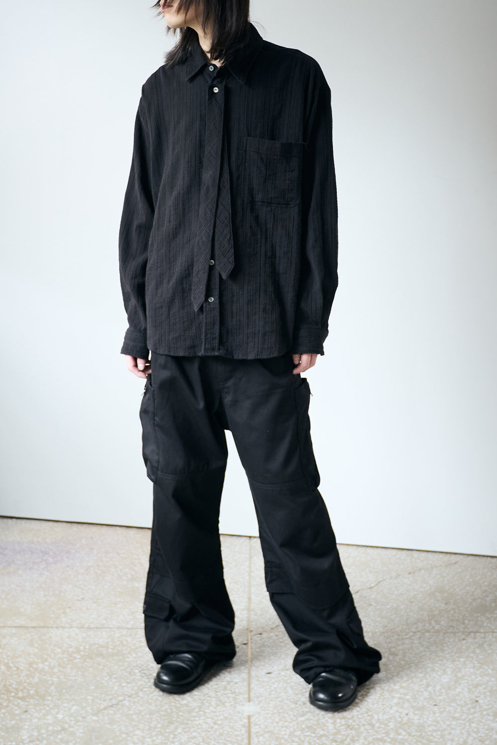 Hatchingroom - Zip Cargo Work Pants (Black) product image 12 | TRAB K-Fashion Australia