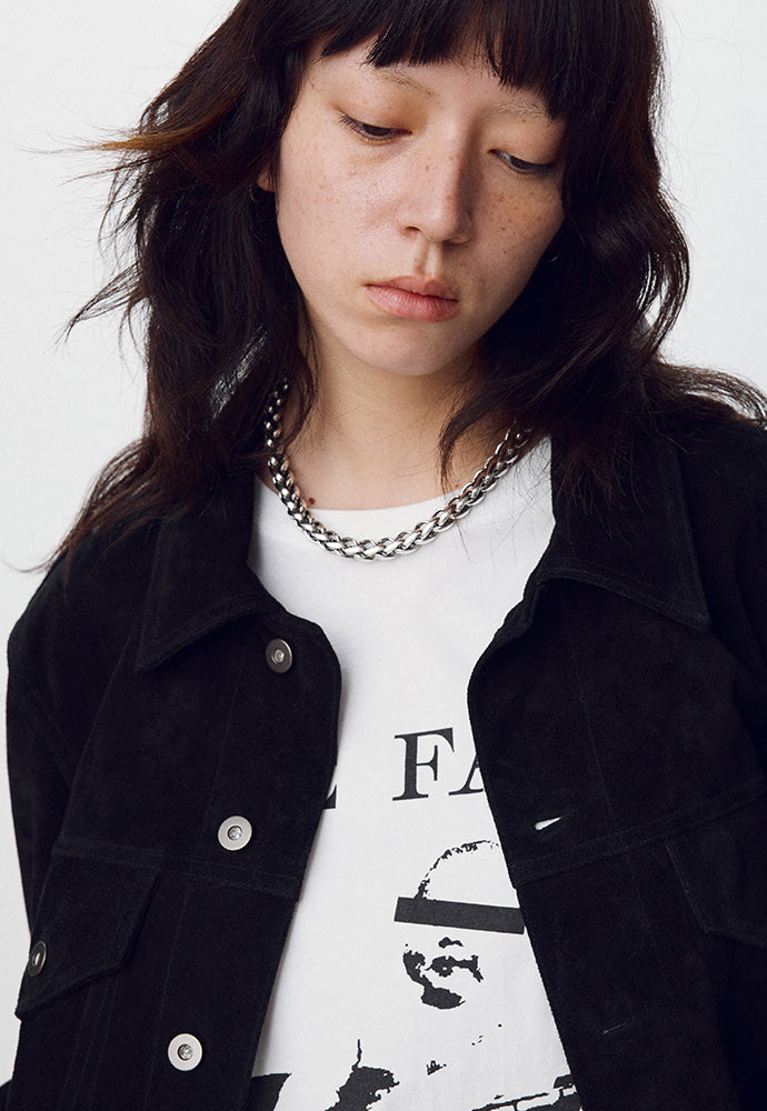 Tonywack - Suede Cropped Trucker (Black) product image 9 | TRAB K-Fashion Australia