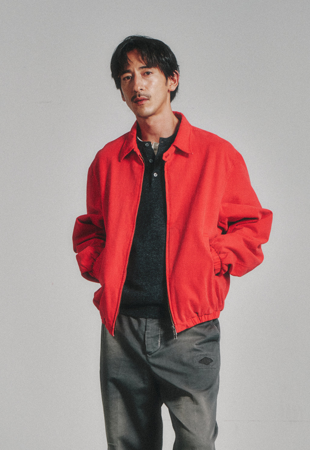 Art if acts - Garment Dyed Swing Jacket (Vintage Red) product image 5 | TRAB K-Fashion Australia