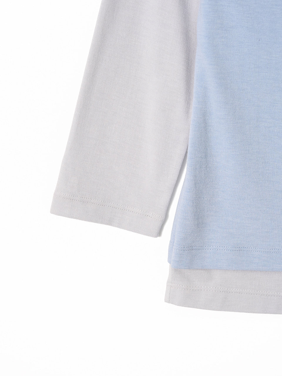 Kijun - Layered V-Neck Tee (Sky Blue) product image 9 | TRAB K-Fashion Australia