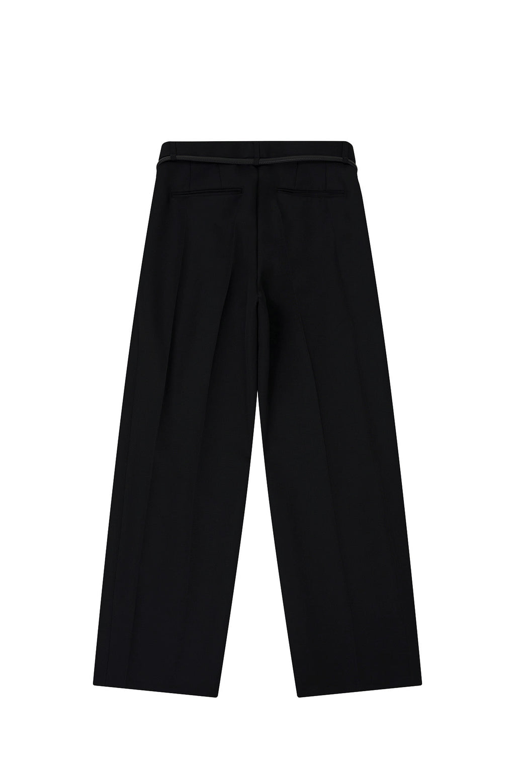 STU - Crease Belt Slacks (Black) product image 10 | TRAB K-Fashion Australia