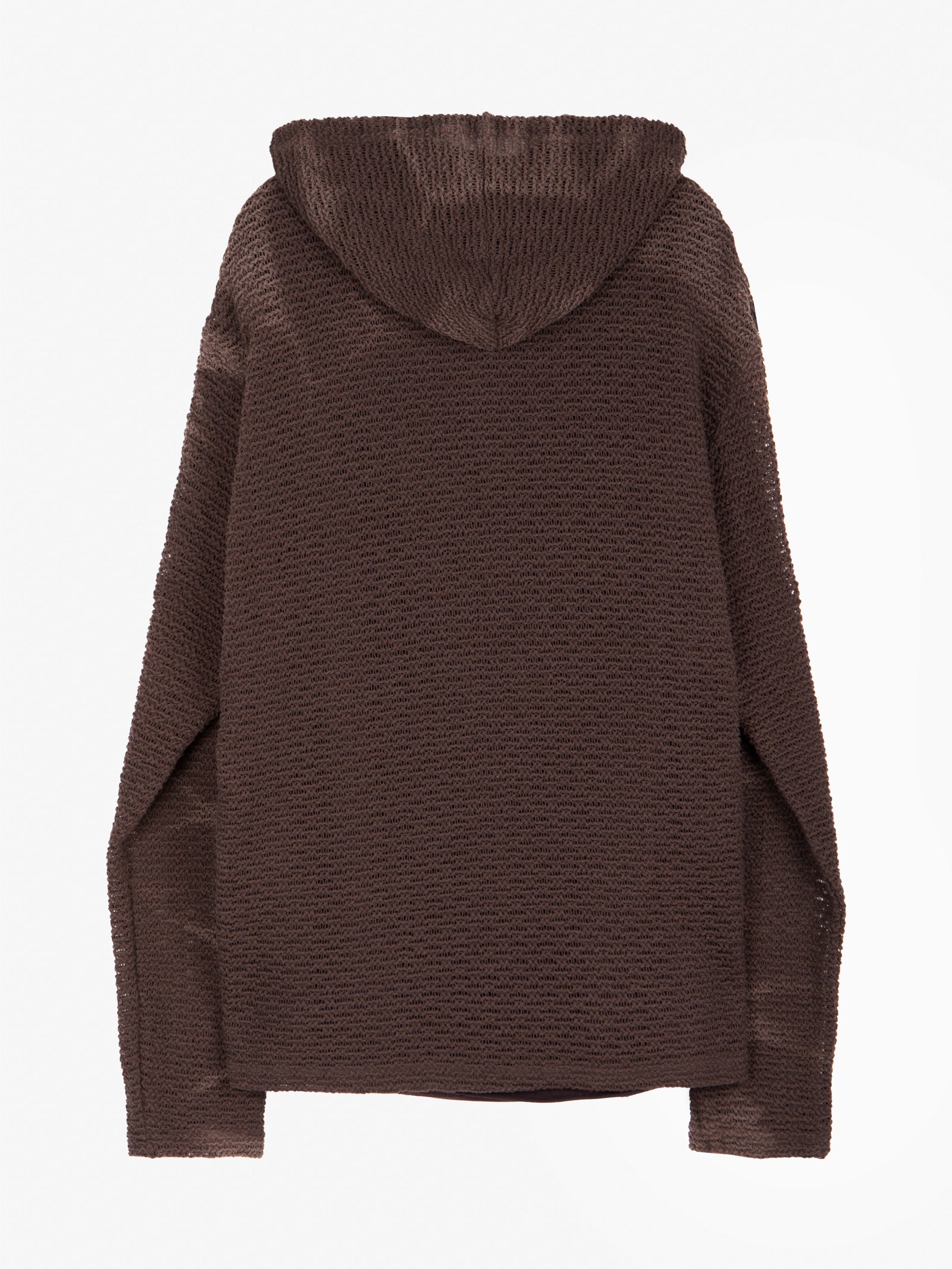 Jiyong Kim - Sun-Bleached Layered Net Hoodie (Burgundy) product image 11 | TRAB K-Fashion Australia