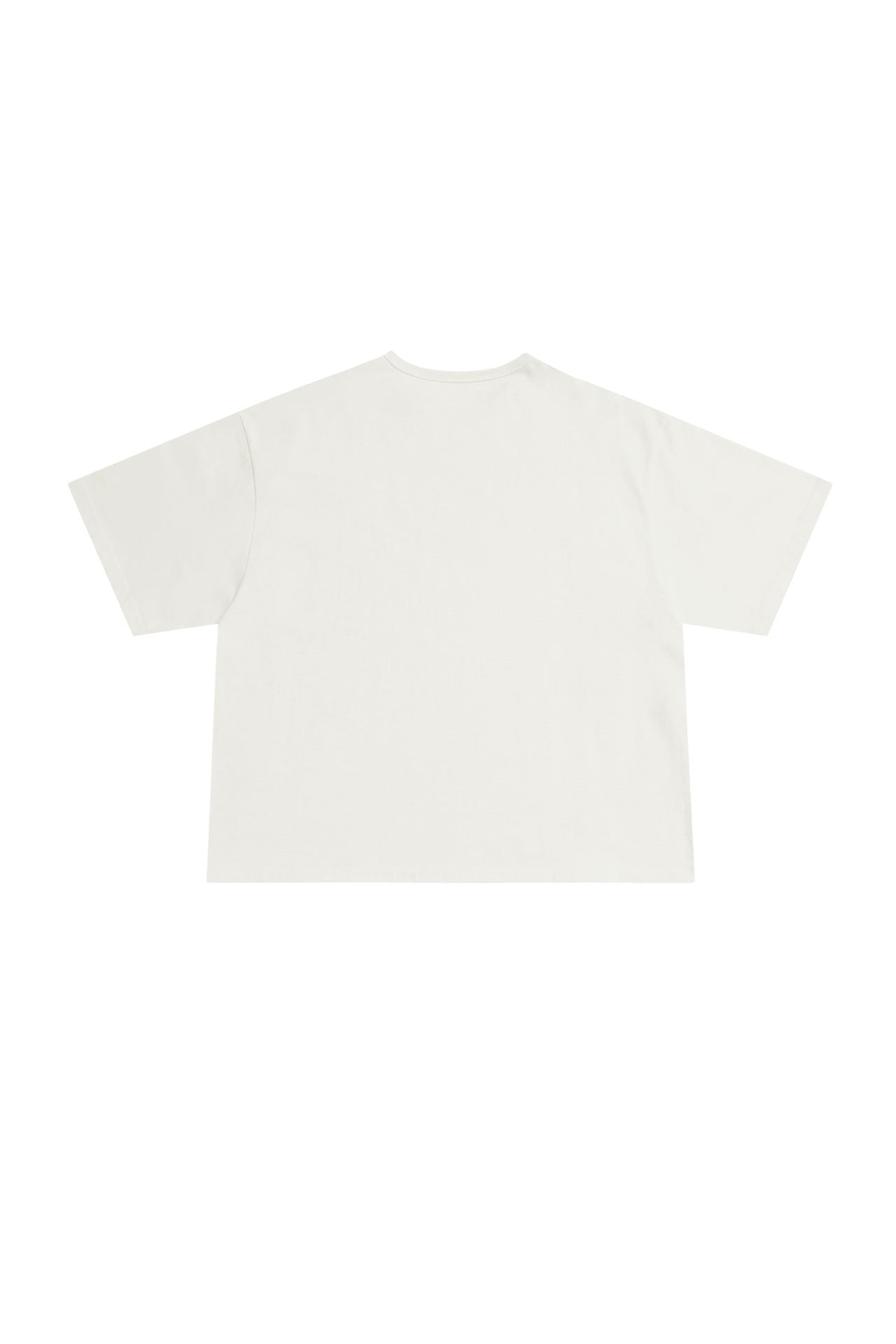 STU - Overlap Crop T-shirt (Ivory) product image 17 | TRAB K-Fashion Australia