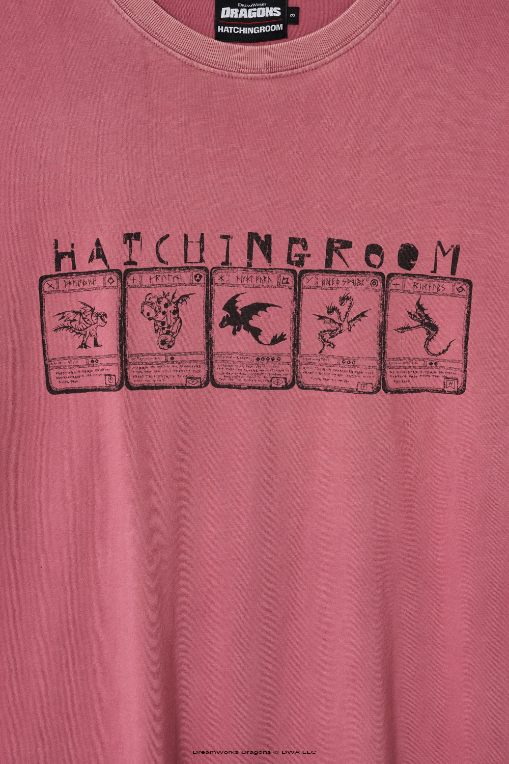 Hatchingroom - Dragon Cards Tee Vintage (Rose) product image 4 | TRAB K-Fashion Australia