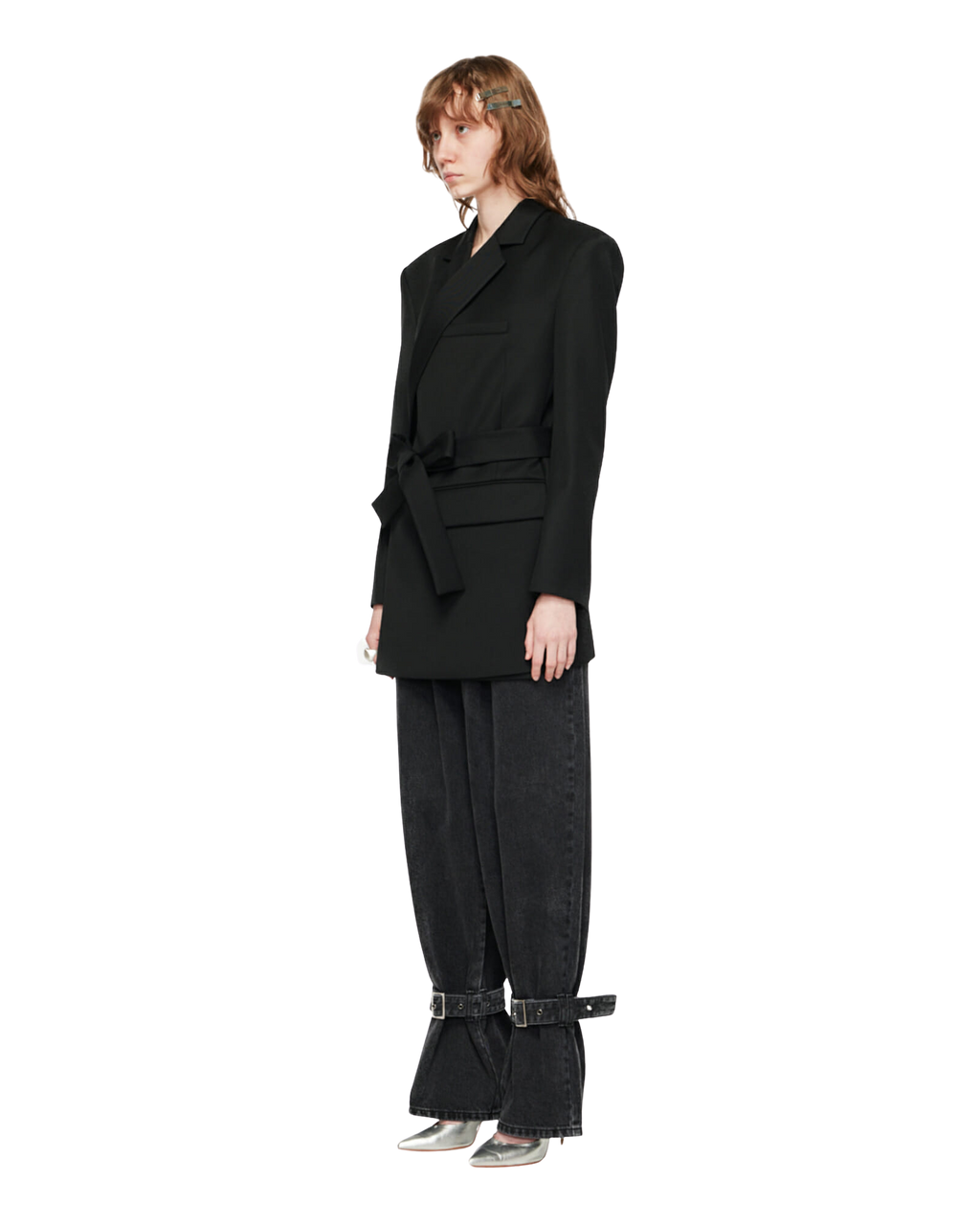 Kimhe Kim - Id Double-Breasted Blazer (Black) product image 2 | TRAB K-Fashion Australia