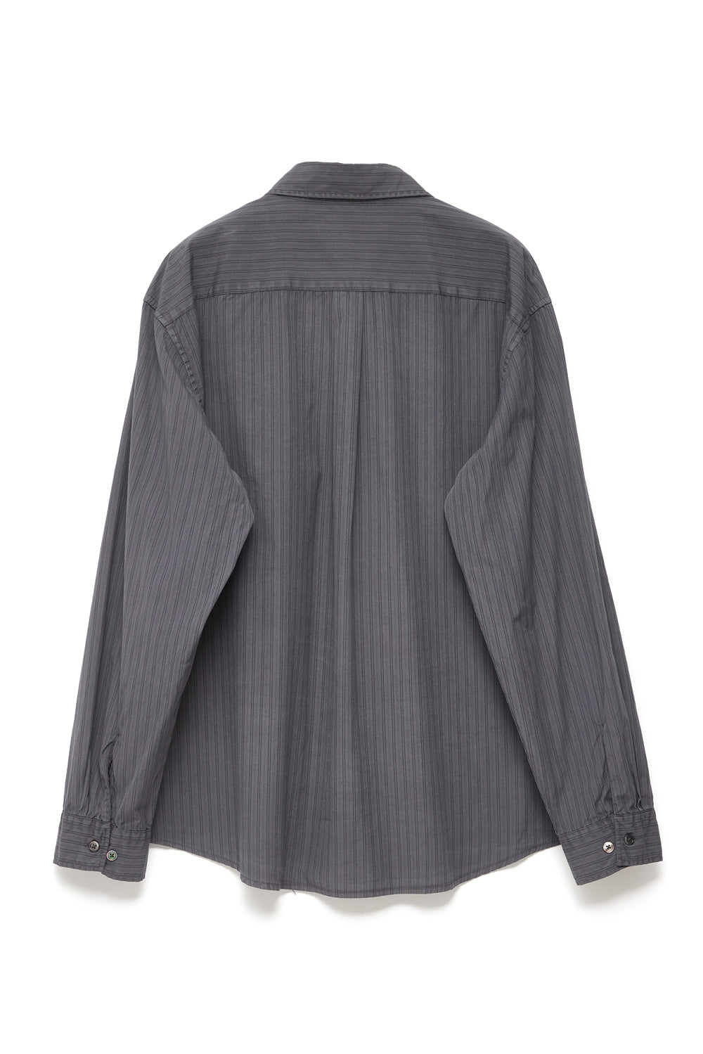 Hatchingroom - Museum Shirt Stripe (Dyed Blue Charcoal) product image 2 | TRAB K-Fashion Australia