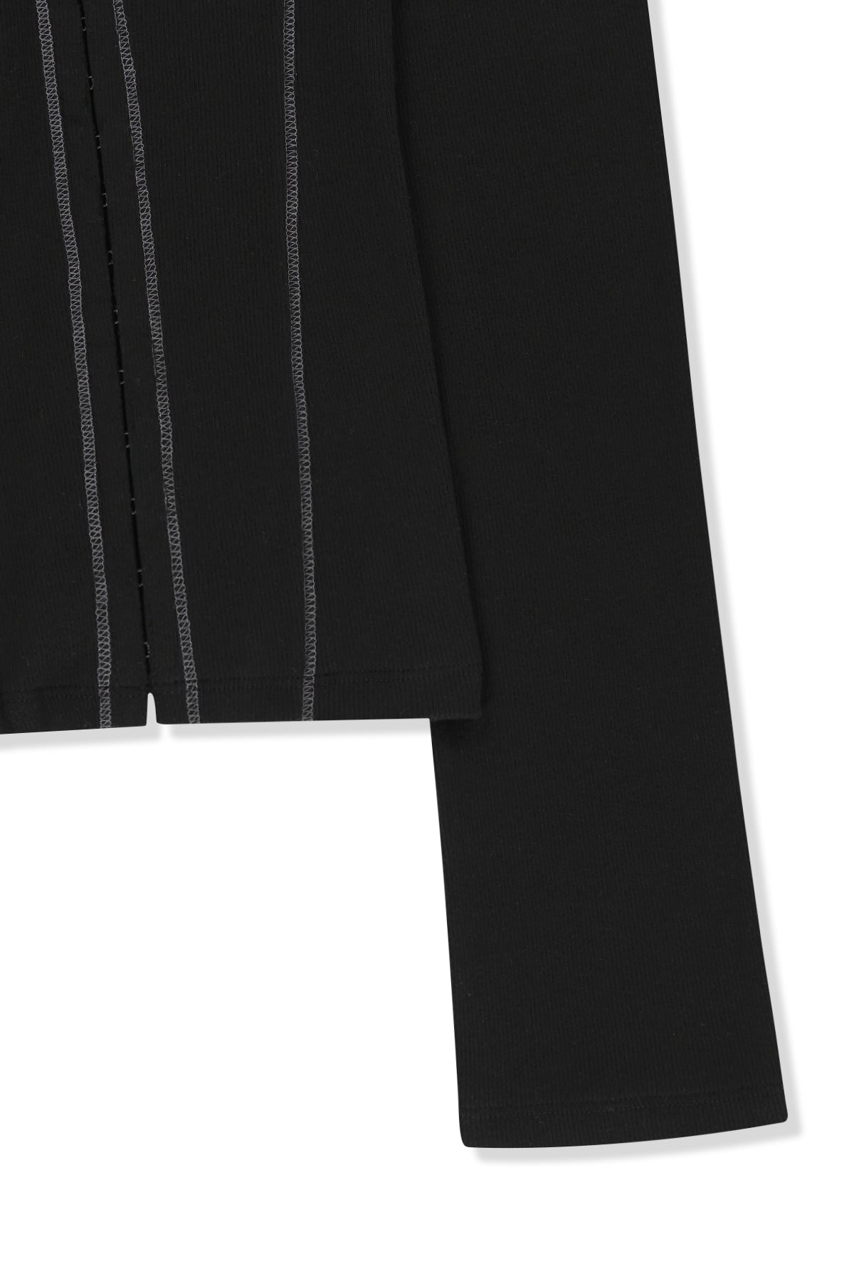 Matin Kim - Multi Styling Hook Detail Slim Top (Black) product image 4 | TRAB K-Fashion Australia