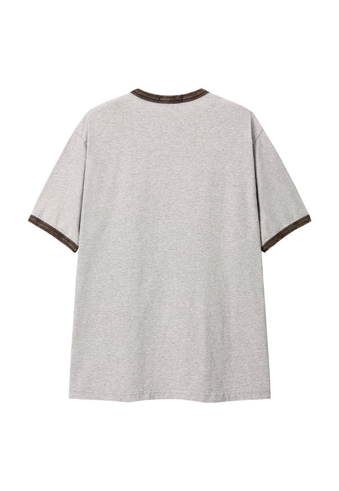 Art if acts - Ringer Tee (Grey/Mud) product image 6 | TRAB K-Fashion Australia