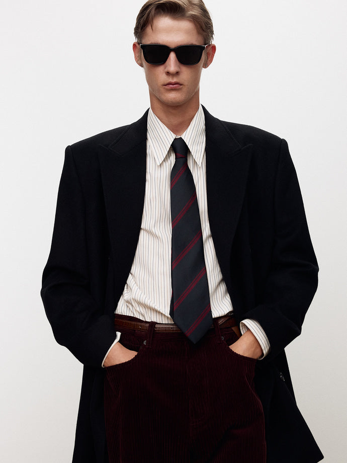 Tonywack - Wool And Cashmere Double-Breasted Tailored Jacket (Black) product image 8 | TRAB K-Fashion Australia