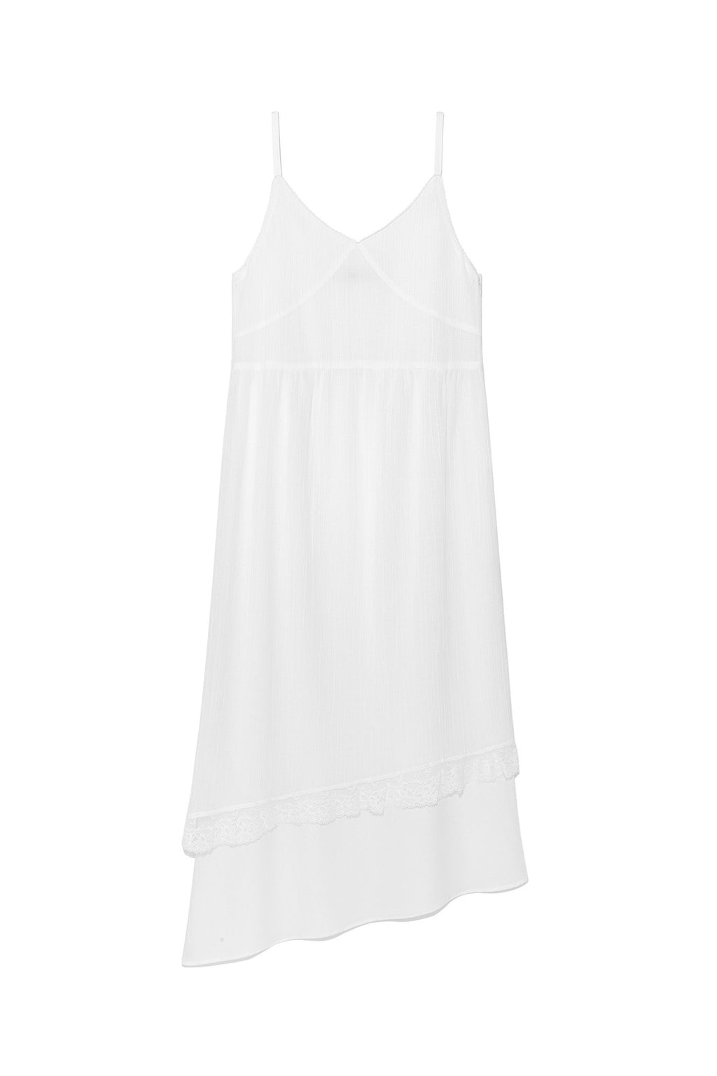 Deinet - [yoon Soap X Deinet] Lace Shirred Dress (White) product image 1 | TRAB K-Fashion Australia