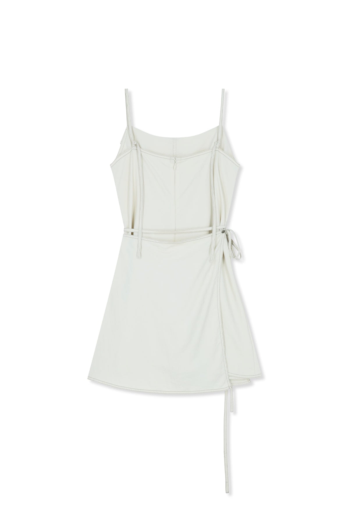Matin Kim - Sleeveless Wrap Dress (Cream) product image 2 | TRAB K-Fashion Australia
