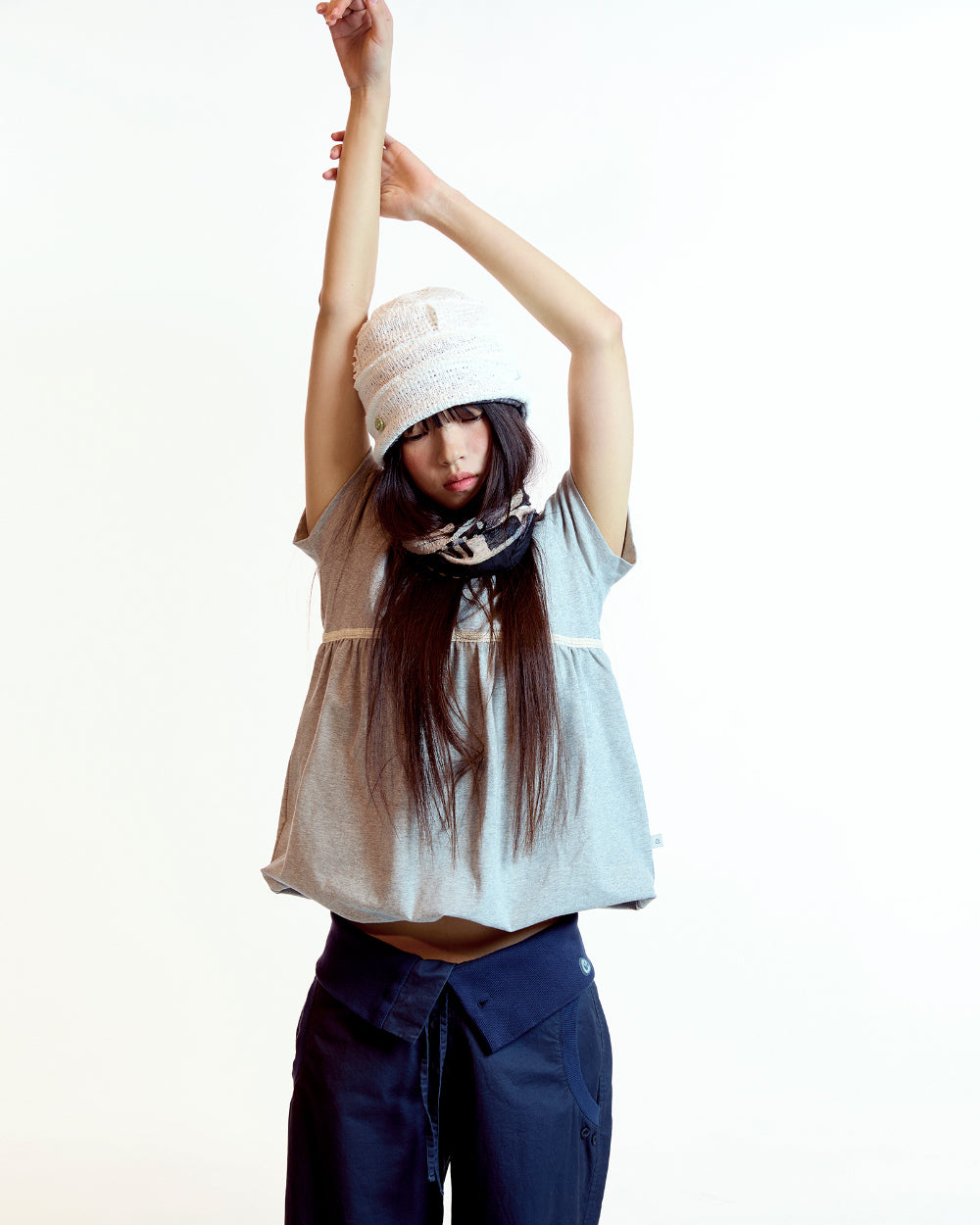 Coyseio - Flow Fold Pants (Navy) product image 3 | TRAB K-Fashion Australia