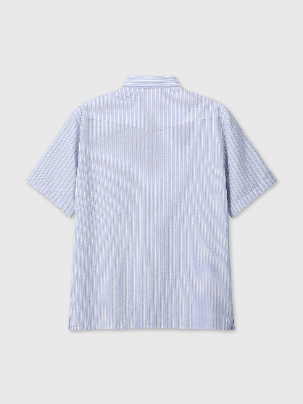 Tonywack - Striped Cotton Blend Western Shirt (Sky Blue) product image 10 | TRAB K-Fashion Australia