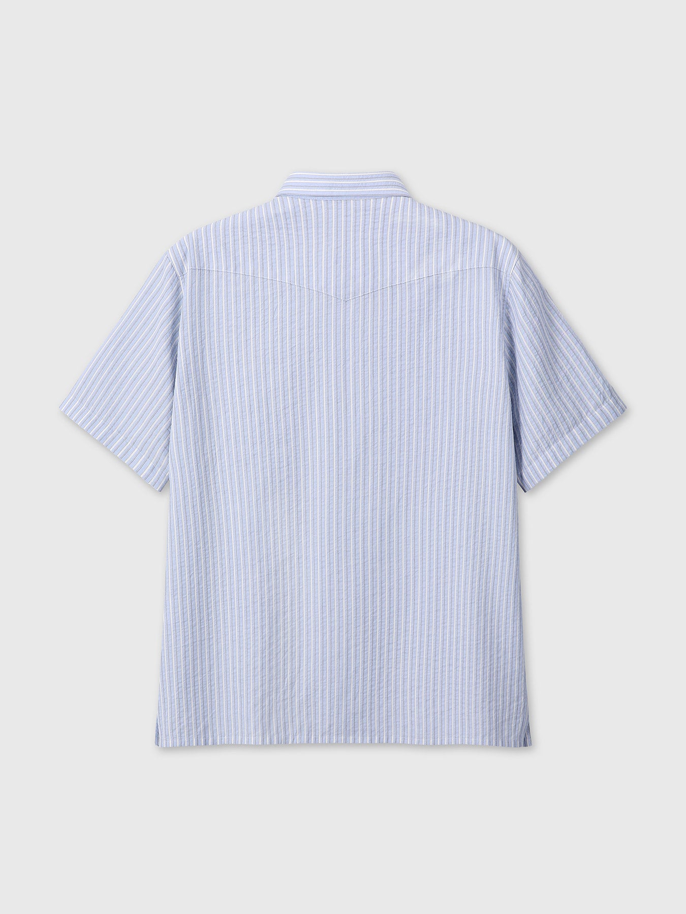 Tonywack - Striped Cotton Blend Western Shirt (Sky Blue) product image 10 | TRAB K-Fashion Australia