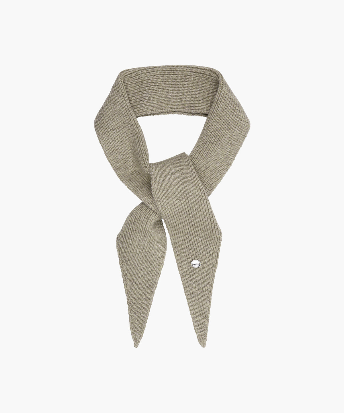 Marithe & Francois Girbaud - Knit Mini Scarf (Oatmeal) product image 2 | TRAB K-Fashion Australia