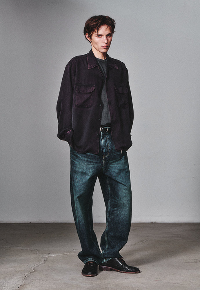 Art if acts - Tencel Two Pocket Shirt (Vintage Navy) product image 4 | TRAB K-Fashion Australia