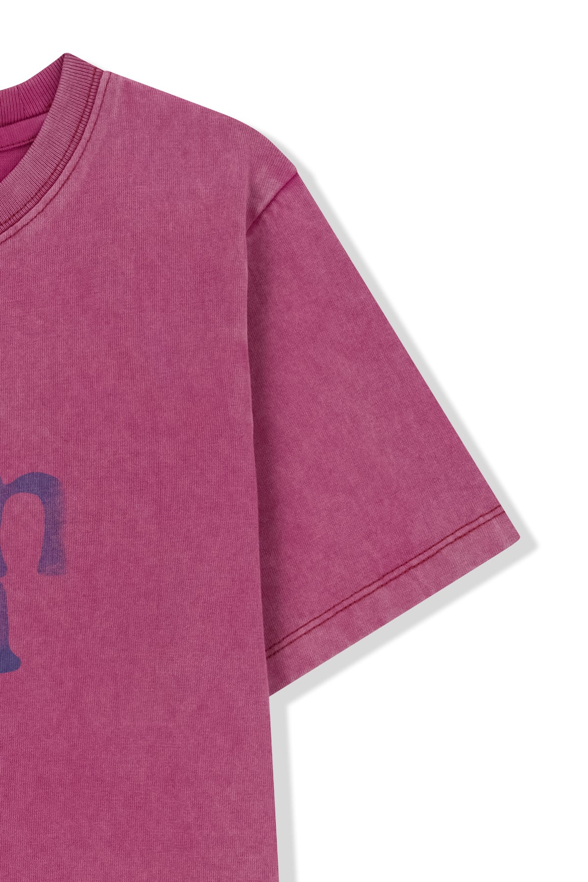 Matin Kim - Round Logo Graffiti Slim Top (Pink) product image 4 | TRAB K-Fashion Australia