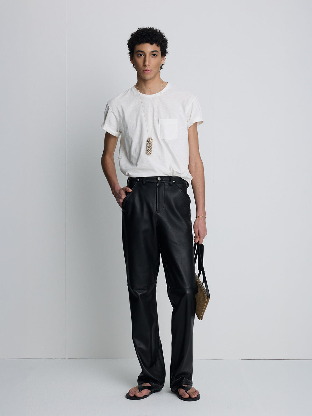 Tonywack - Soft Slub Jersey Pocket T-Shirt (Off White) product image 2 | TRAB K-Fashion Australia