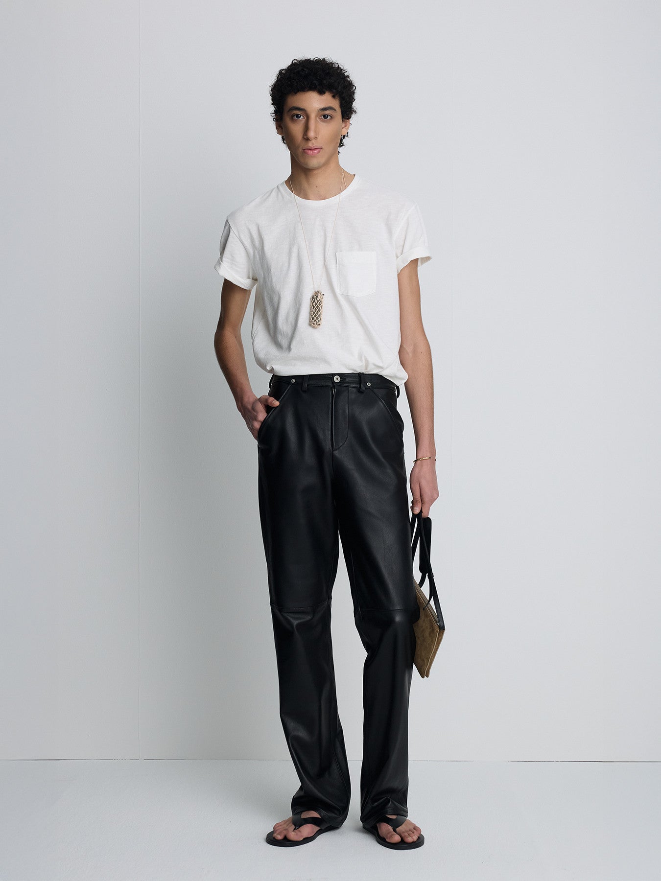 Tonywack - Soft Slub Jersey Pocket T-Shirt (Off White) product image 2 | TRAB K-Fashion Australia