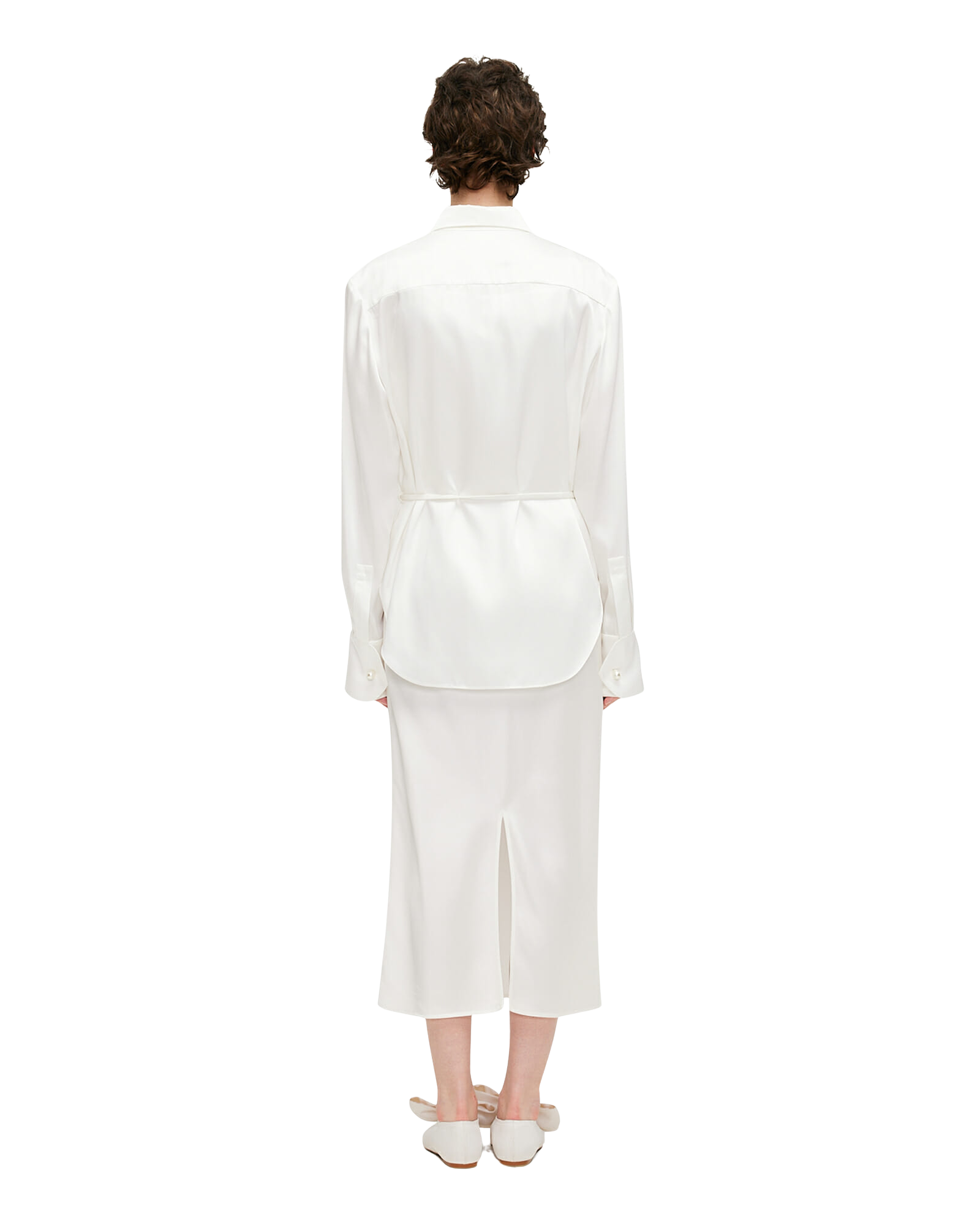 Kimhe Kim - Silk Shirt (White) product image 4 | TRAB K-Fashion Australia