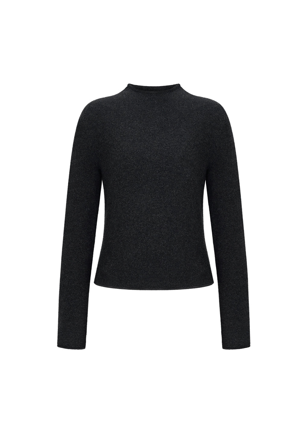 Amomento - Cashmere Half Neck Knit Top (Charcoal) product image 2 | TRAB K-Fashion Australia