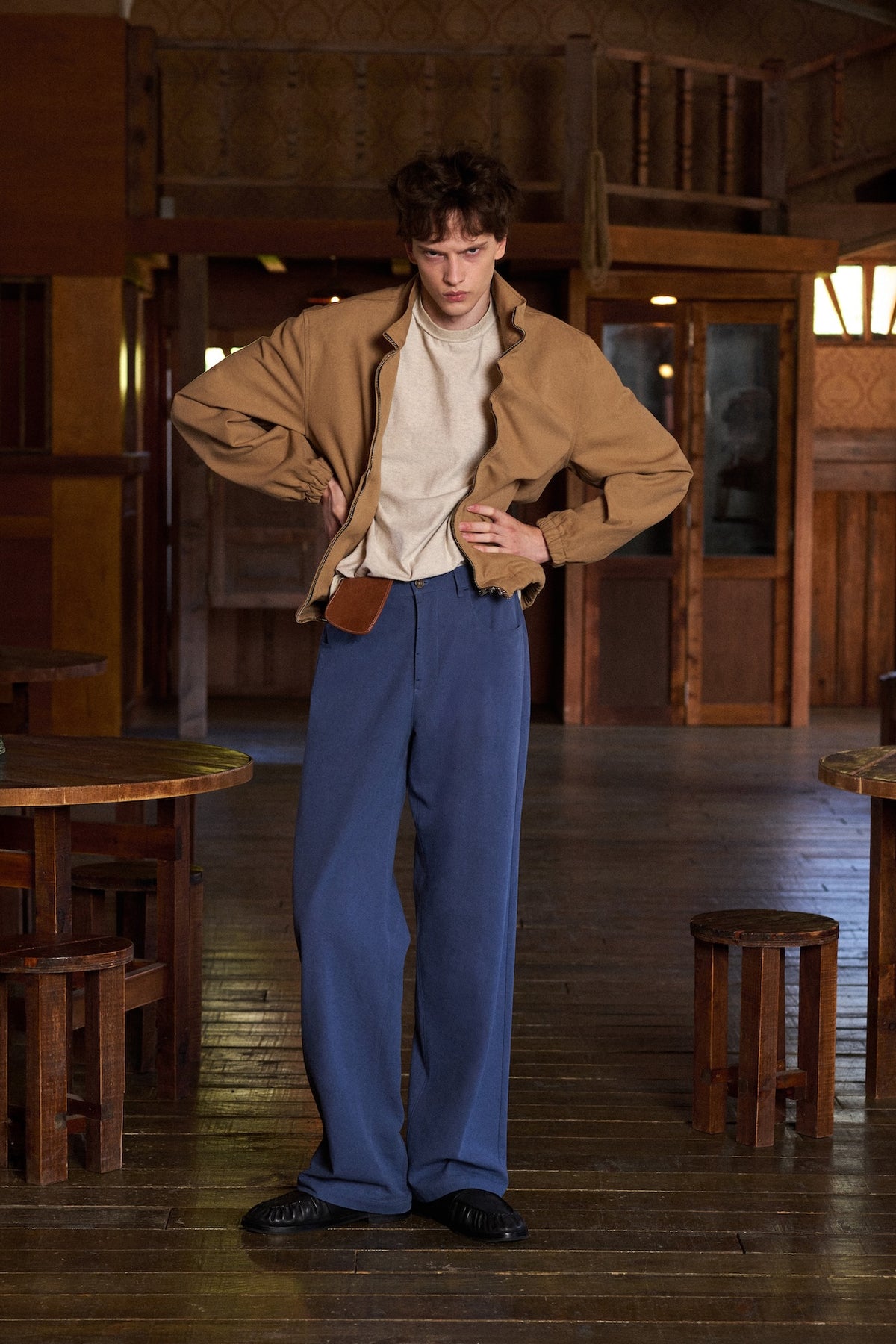 STU - Shift High-neck Jacket (Beige) product image 3 | TRAB K-Fashion Australia